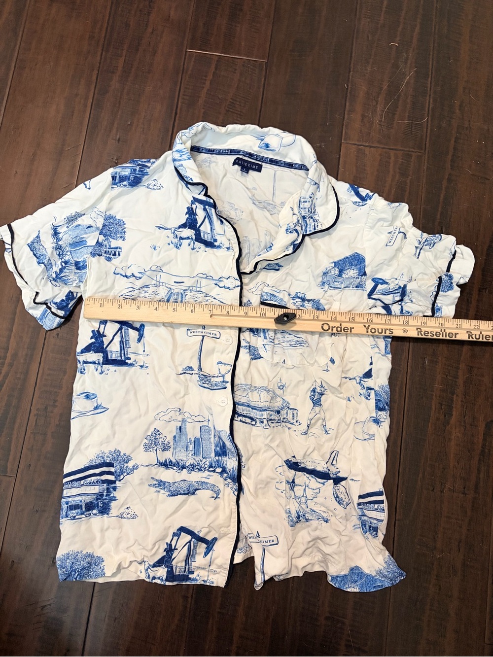 Katie Kime toile pajama set cityscape print - Picture 5 of 9